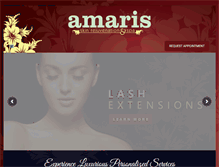 Tablet Screenshot of amarisspa.com